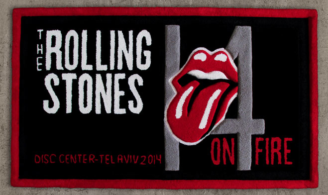 Elsebeth Studio designer carpet to the Rolling Stones